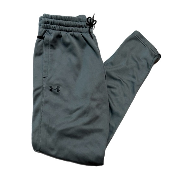 Men's‎ Under Armour Athletic Polyester Gray Gym Workout Sweatpants Size Large - Picture 1 of 4